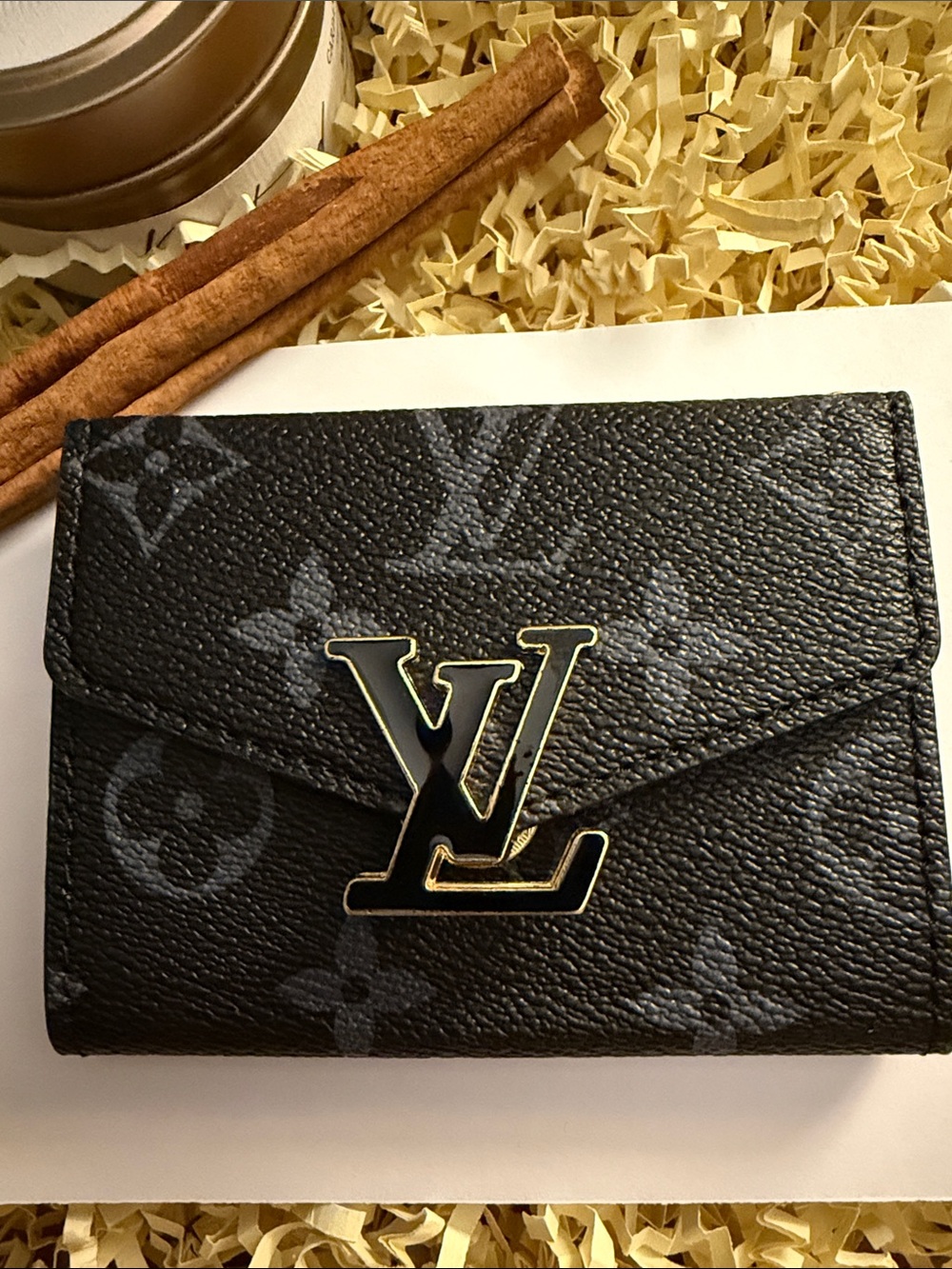 Black Monogram classic Card Holder/Money Holder
